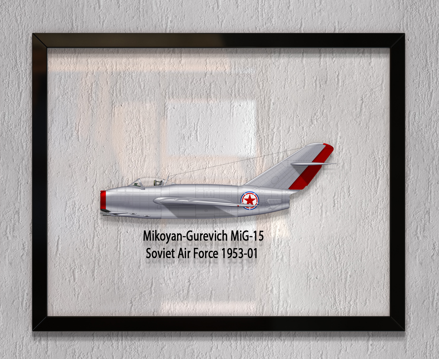 

Принт на стекле Artel «Истребитель МиГ-15 1951 года» 50 x 40см