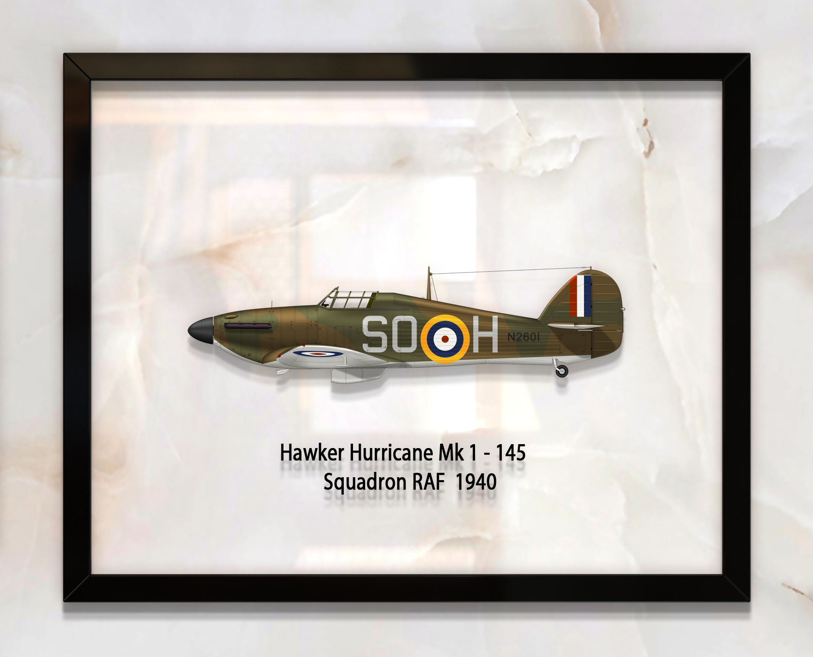 

Принт на стекле Artel «Истребитель Hawker Hurricane Mk 1 145 Эскадрилья 1940 год» 61 x 46см