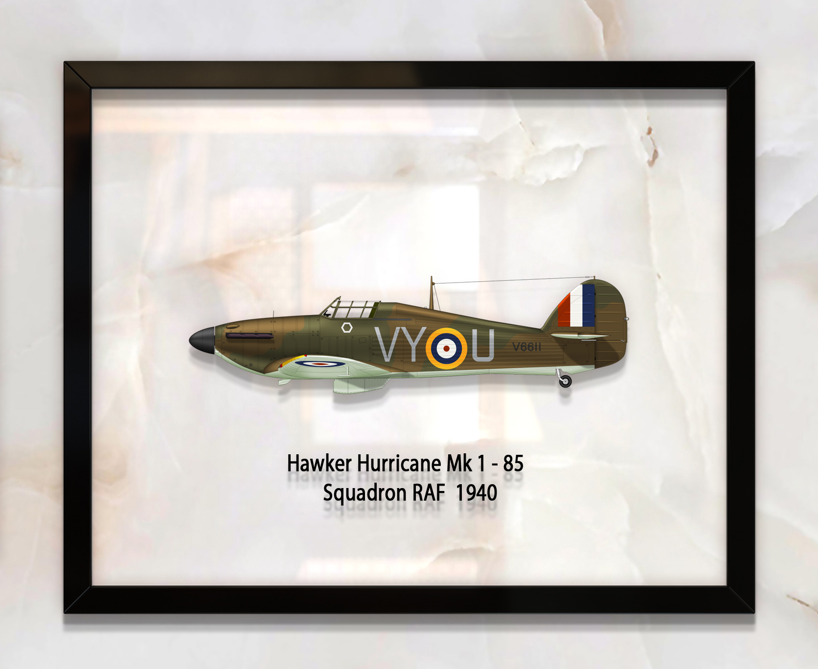 

Принт на стекле Artel «Истребитель Hawker Hurricane Mk 1 85 Эскадрилья 1940 год» 61 x 46см