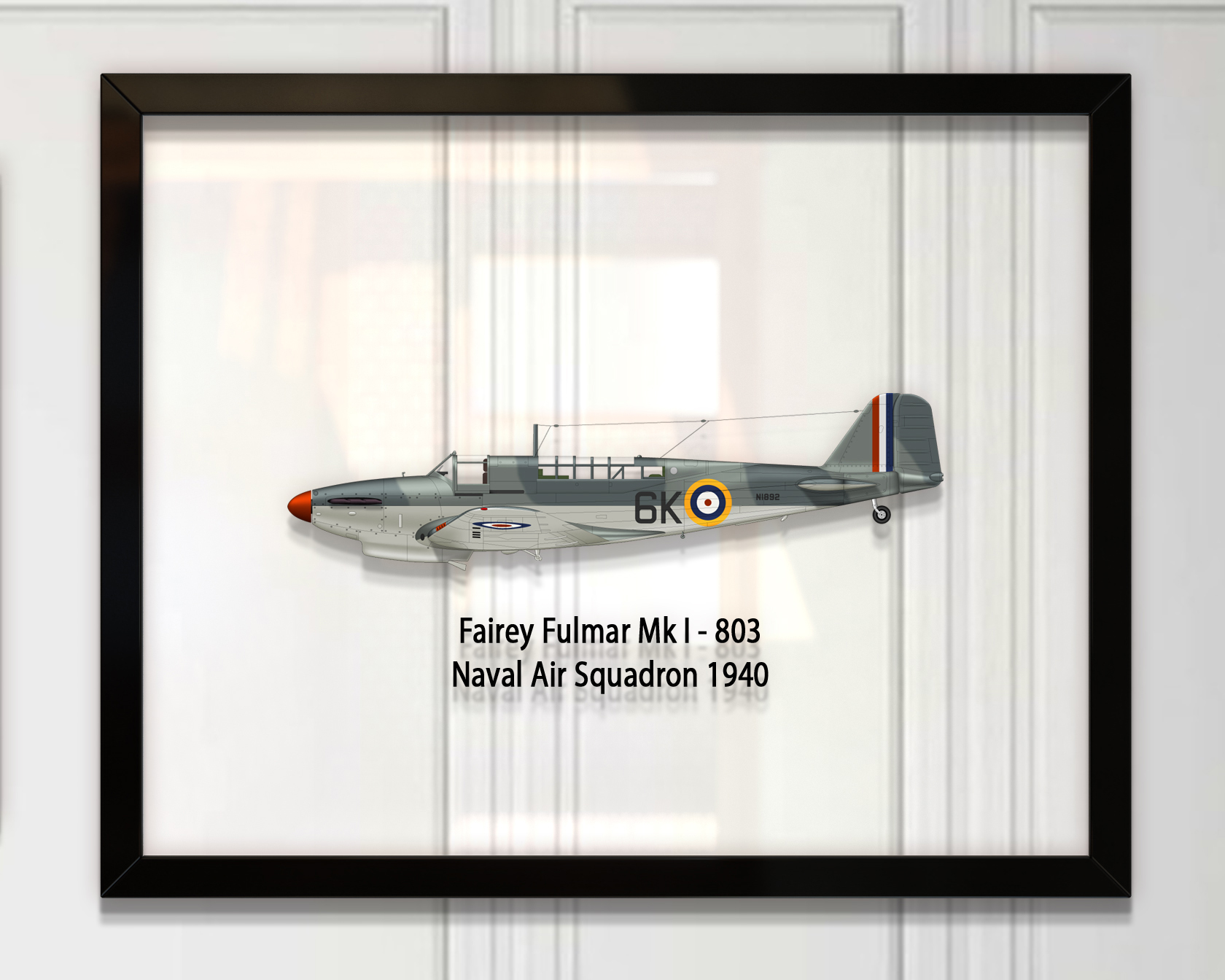 

Принт на стекле Artel «Самолет Fairey Fulmar Mk I 803 Эскадрилья 1940 год» 50 x 40см