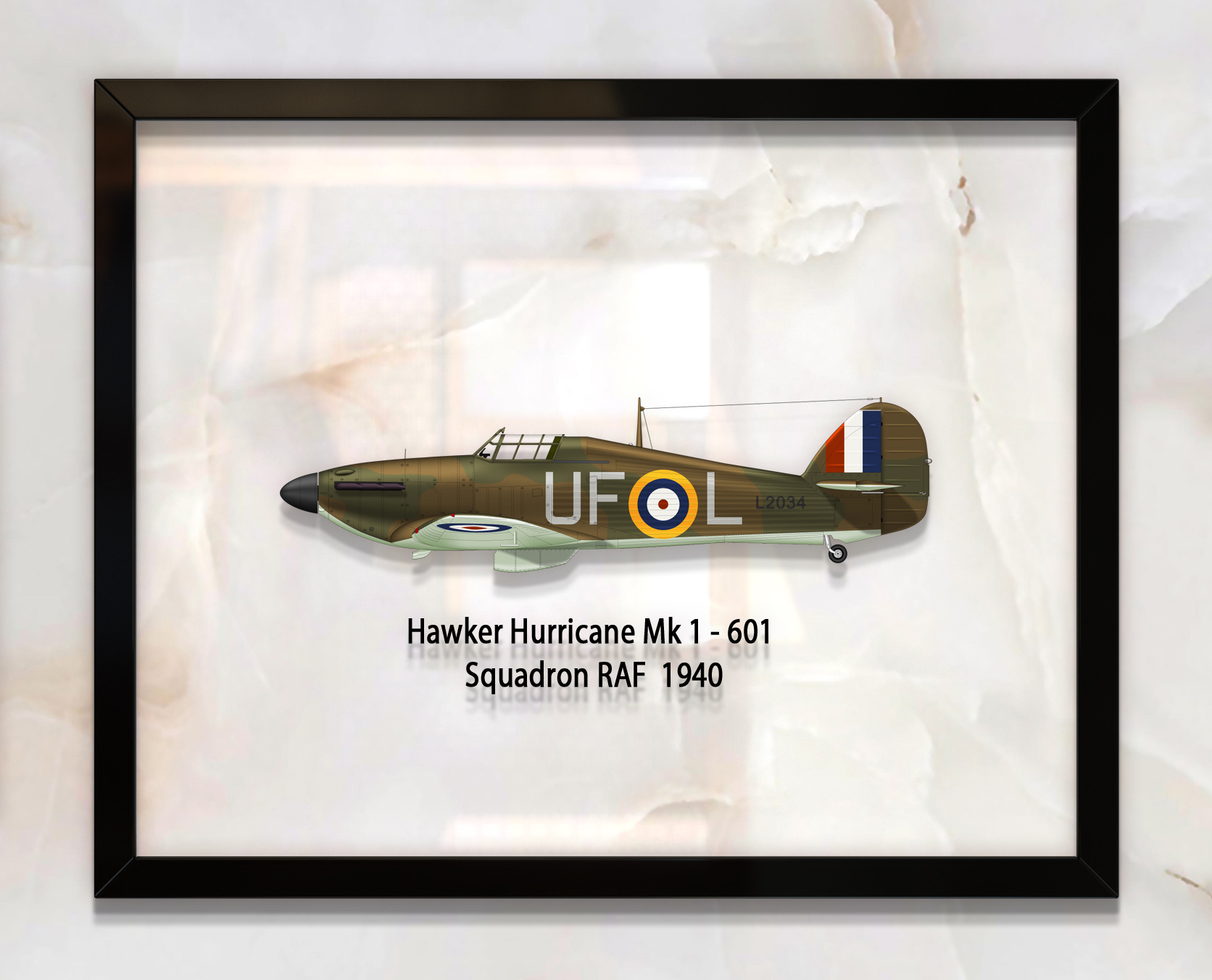

Принт на стекле Artel «Истребитель Hawker Hurricane Mk 1 601 Эскадрилья 1940 год» 50 x 40см