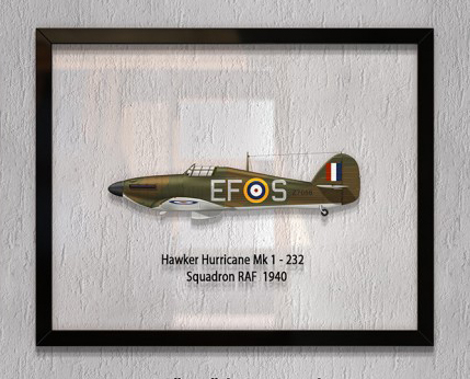 

Принт на стекле Artel «Истребитель Hawker Hurricane Mk 1 232 Эскадрилья 1940 год» 46 x 36см