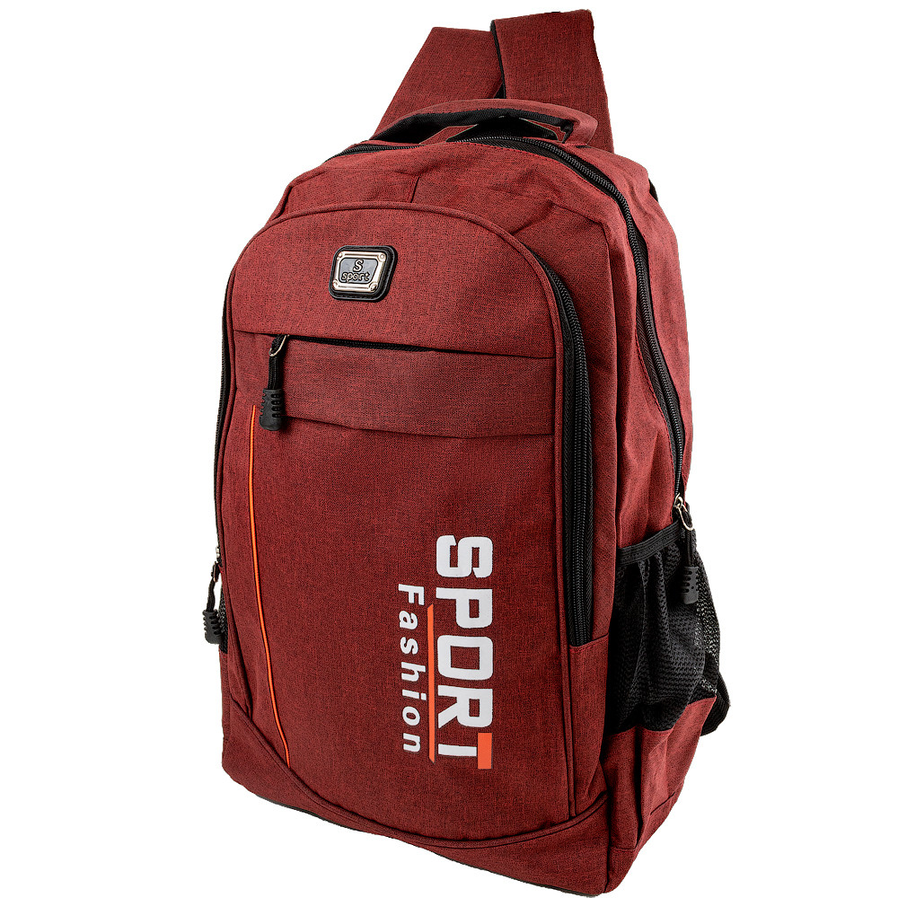 

Рюкзак спортивный мужской Valiria Fashion 32х47х14 см Бордовый