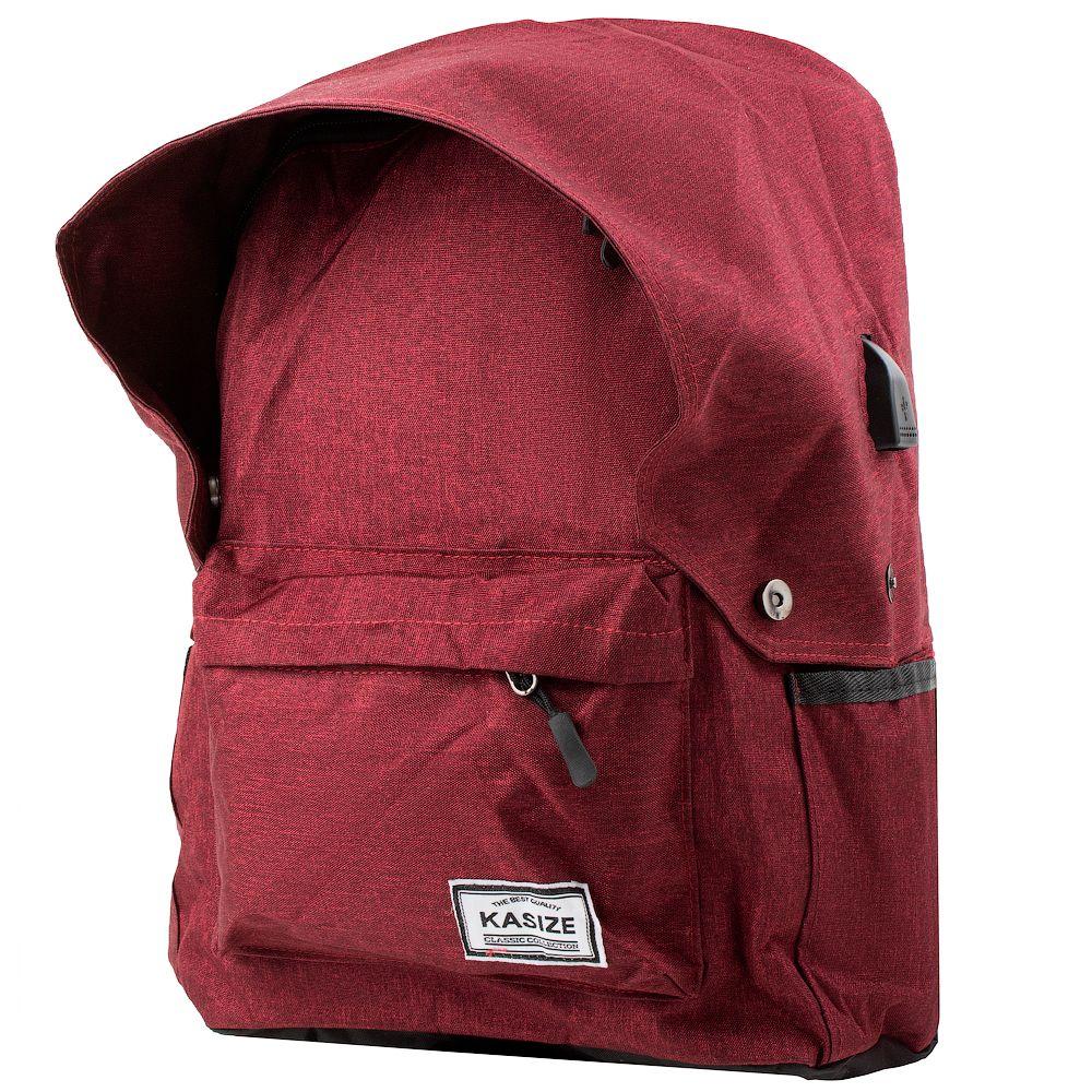 

Смарт-рюкзак мужской Valiria Fashion 28,5х40х15 см Бордовый