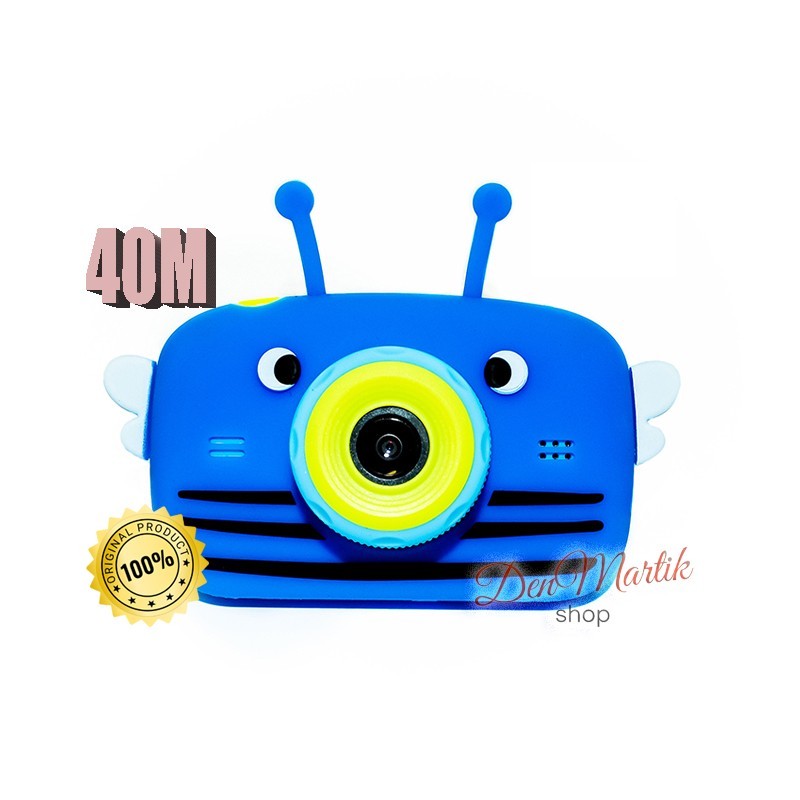 

40М Детский цифровой фотоаппарат Children`s fun Синяя Пчелка 20Мп Full HD 1080p (T003_BBB)