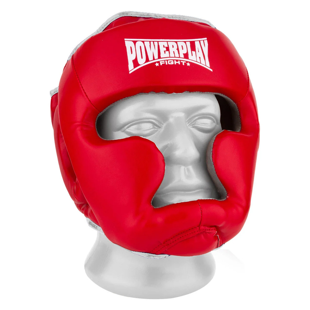 

Шлем боксерський тренировочный PowerPlay S (fit0007625) Красно-белый