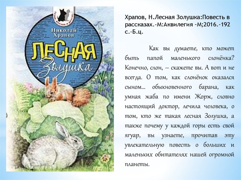 

Лесная Золушка Храпов Николай