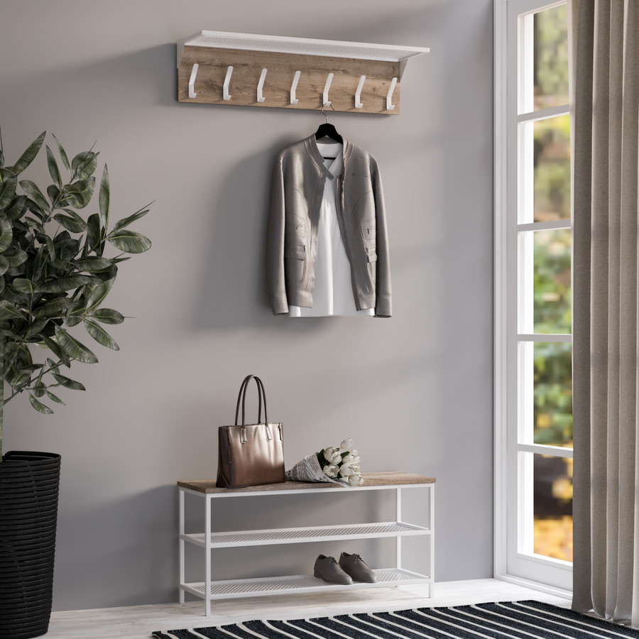 

Прихожая Fenster Эмбер 3 990 Белая ДСП Аликанте