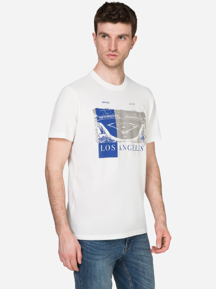 

Футболка 47Brand 47 Club Los Angeles Dodgers 482438-FS S Белая