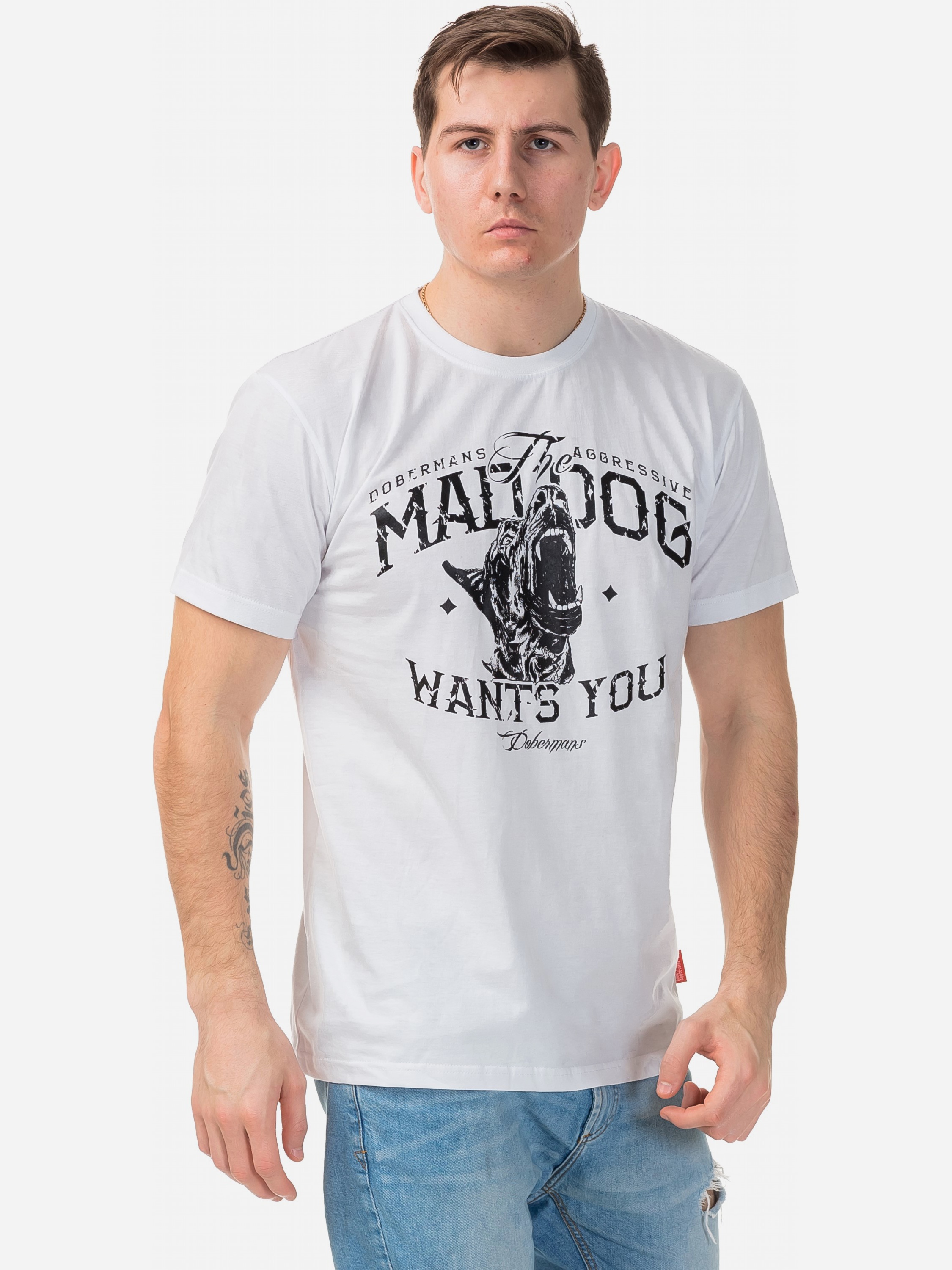

Футболка Dobermans Aggressive Mad Dog TS69WT XXL Белая