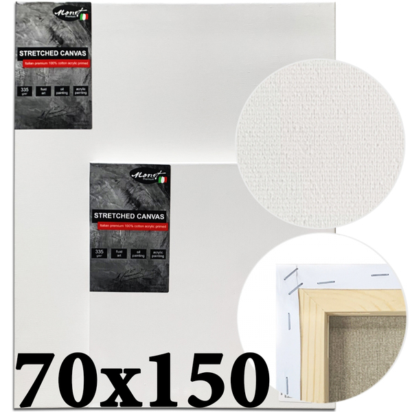 

Холст на подрамнике Monet итальянский хлопок 320 г/м2 среднее зерно 70*150 см (MN70150)