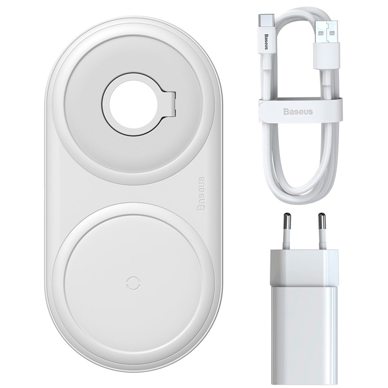 

БЗУ 2в1 Baseus Planet Winder QC 3.0 2A Cable Type-C 10W (WXPL-B02) White