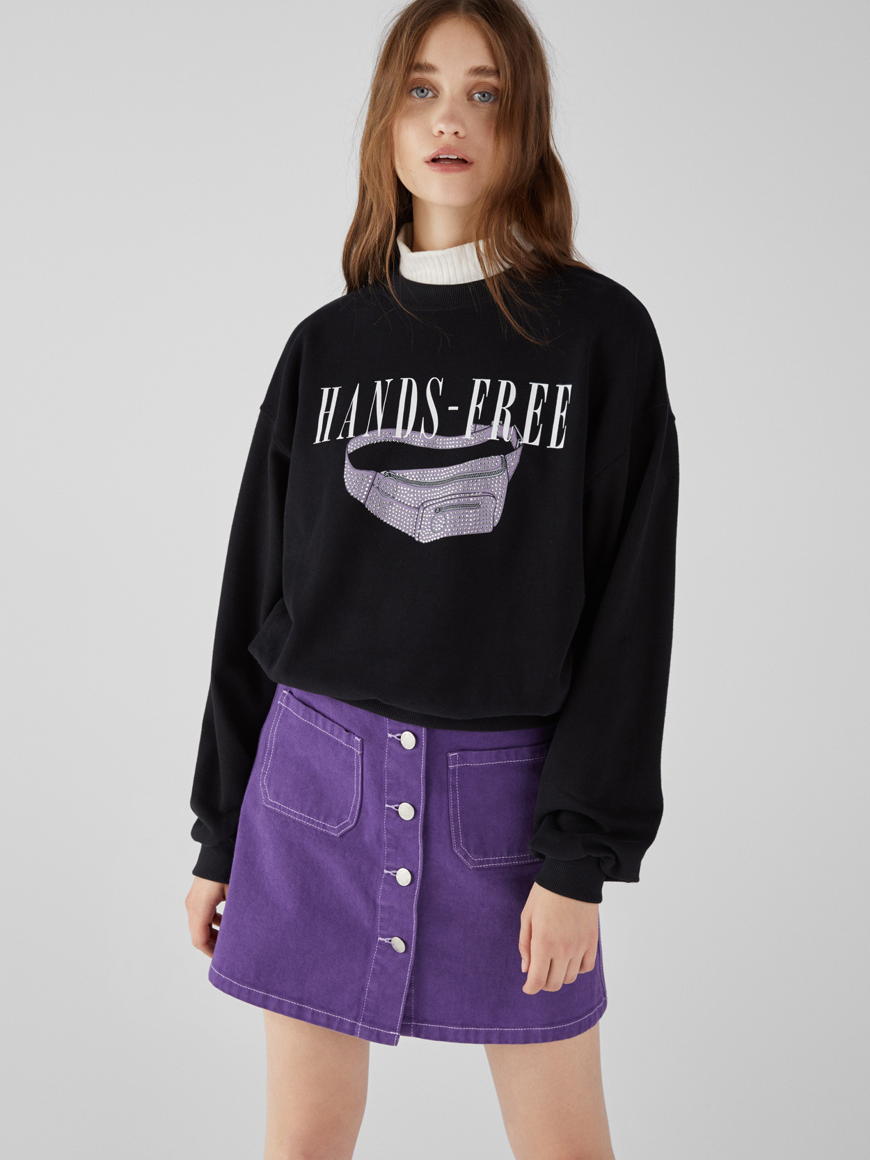 

Свитшот Bershka 07070167800 S Принт