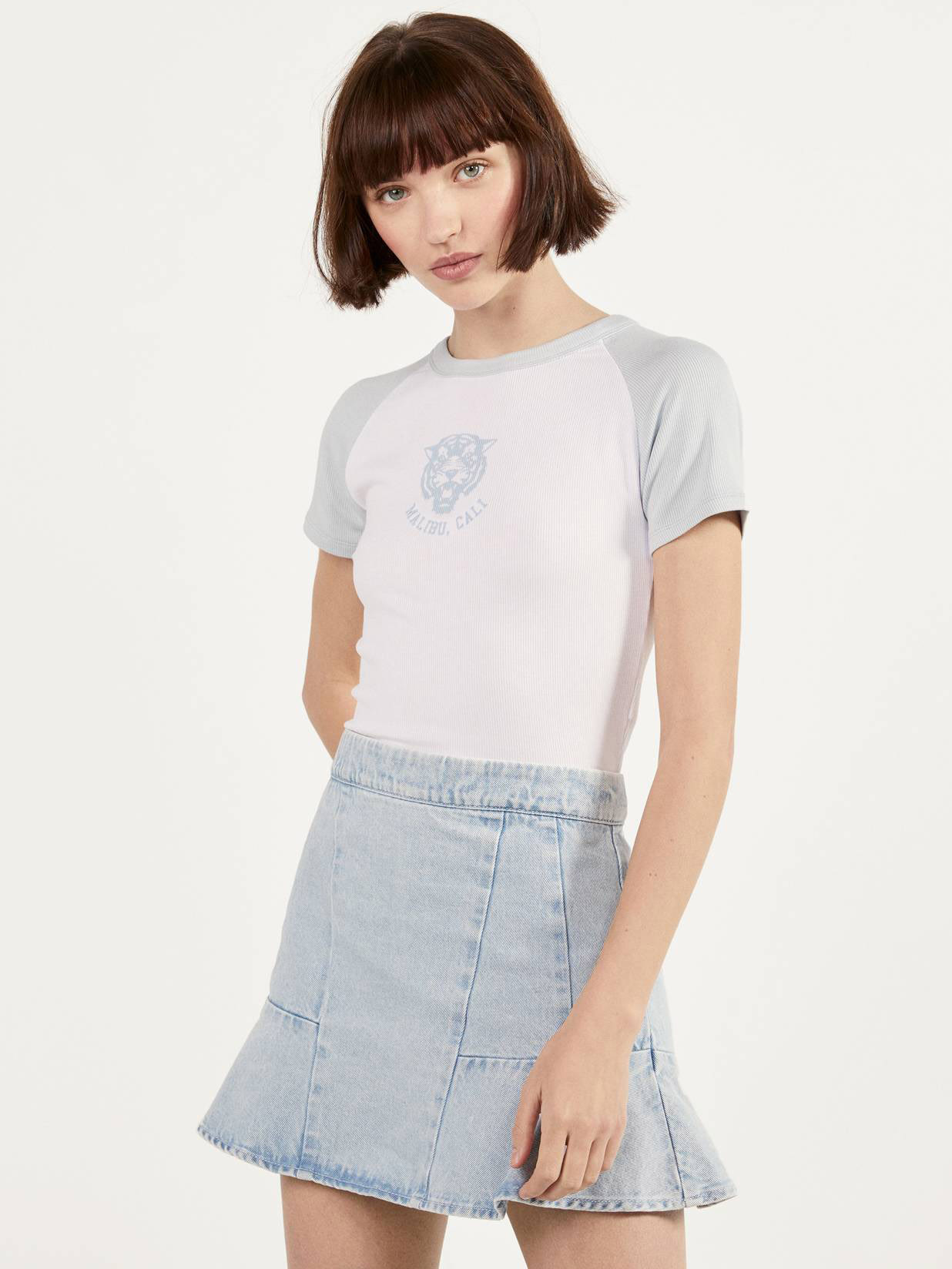 

Футболка Bershka 02198660250  Принт, Футболка Bershka 02198660250 XS Принт