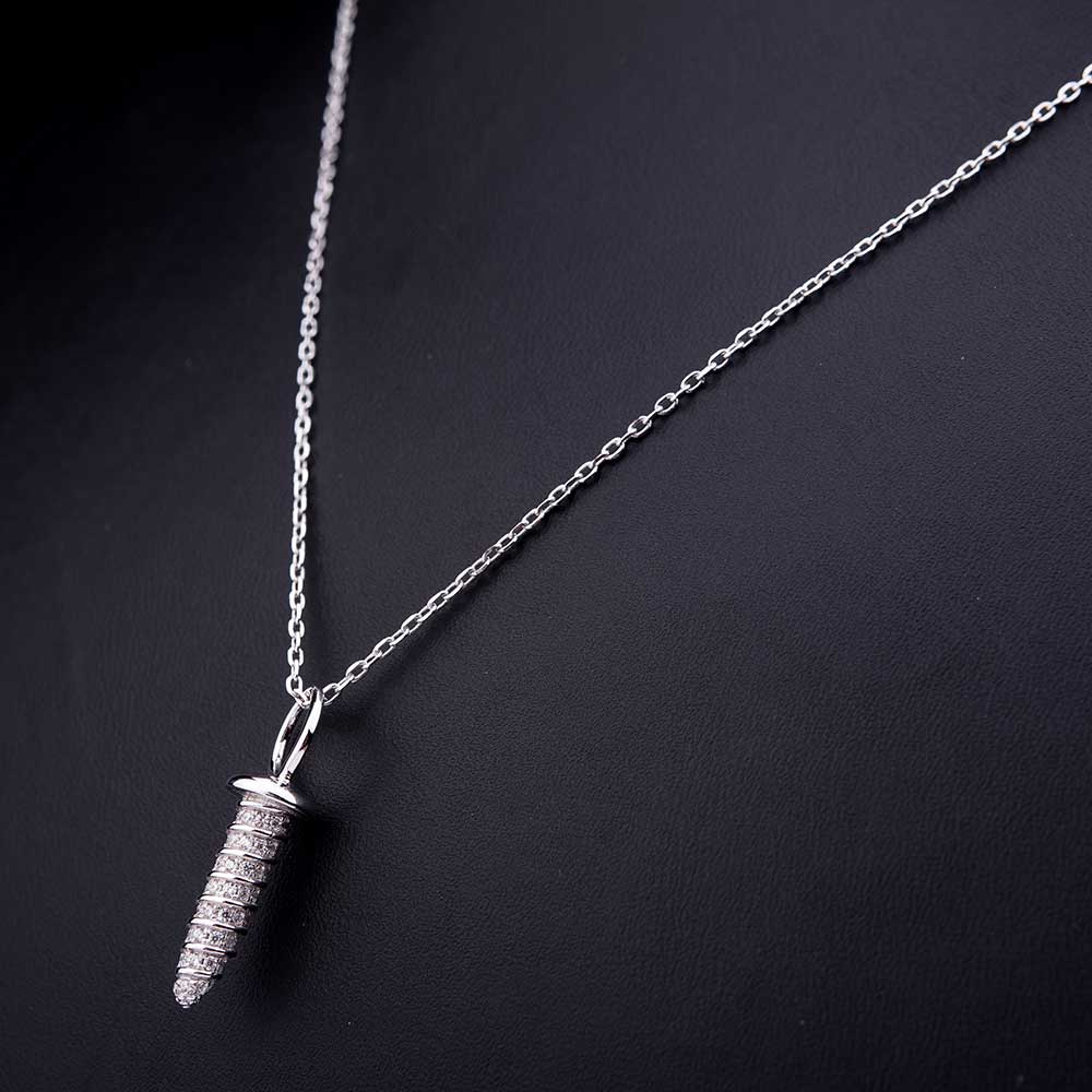 

Серебряное колье с фианитами 18379 Оникс 50