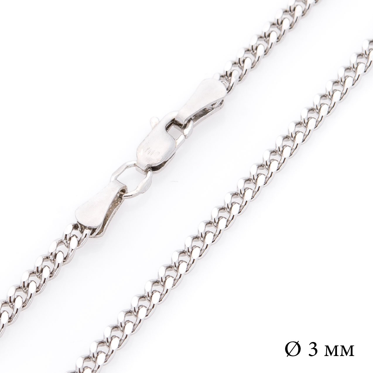 

Серебряная цепочка плетение Панцирное б010083 Оникс 60