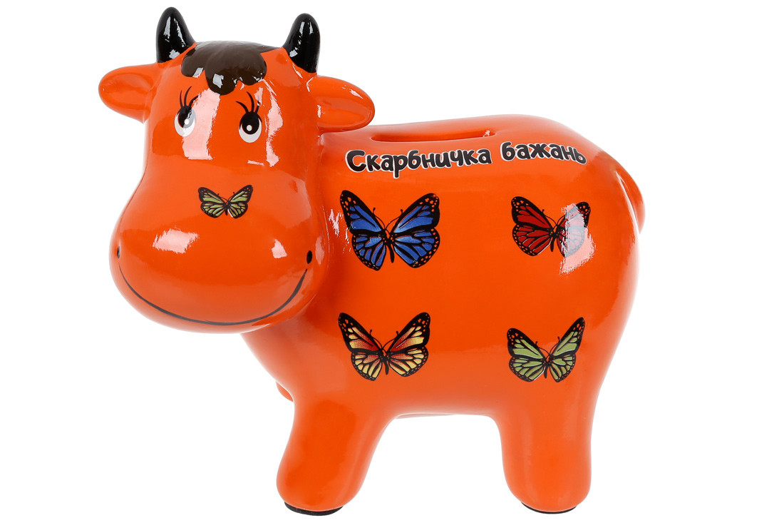 

Копилка Коровка " Скарбничка бажань " 17см оранжевый BonaDi 504-179