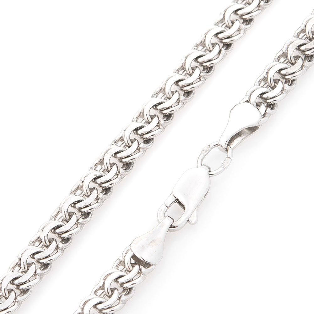 

Цепочка из белого золота плетение Бисмарк ц00090 Оникс 60