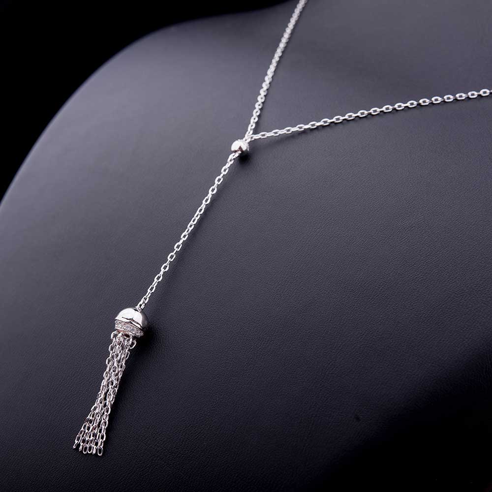 

Серебряное колье с фианитами 18309 Оникс 50
