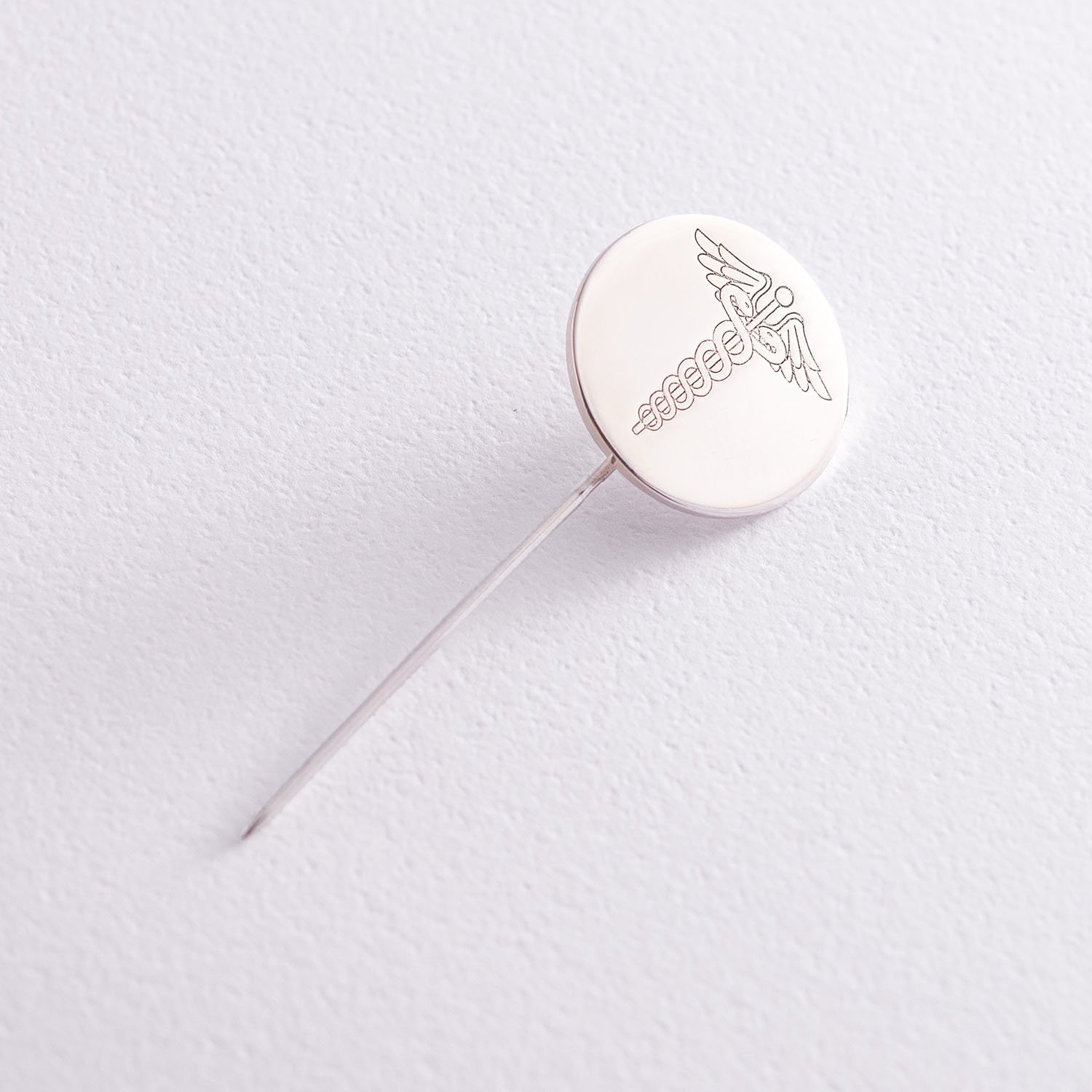 

Медицинский значок "Кадуцей" в серебре 20045 Оникс