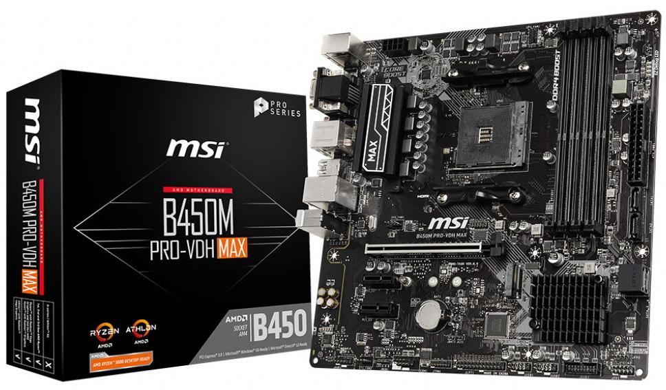 

Материнская плата MSI B450M PRO-VDH MAX