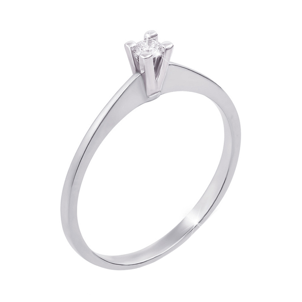 

Кольцо из белого золота с бриллиантом 000131178 17.5 размера