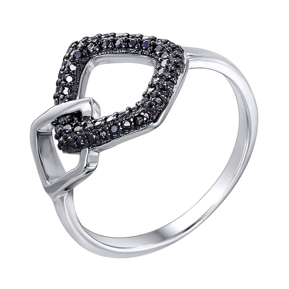 

Серебряное кольцо с фианитами 000140384 17 размера