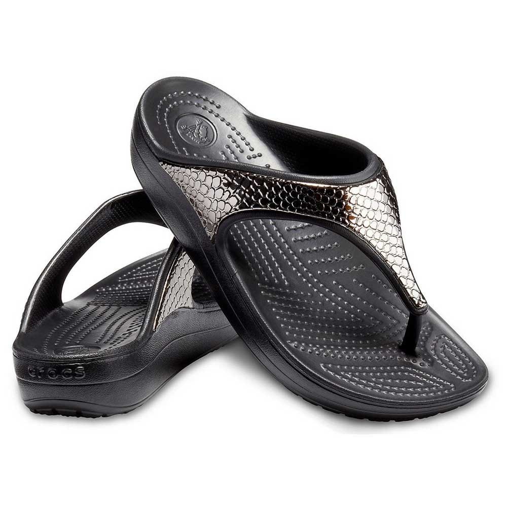 

Вьетнамки Crocs Sloane Metallic W7 черные 37-38