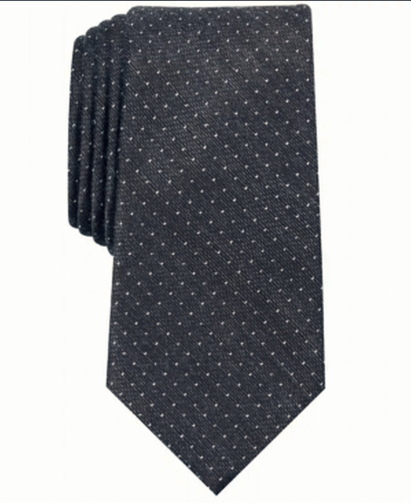 

Галстук Perry Ellis Portfolio,в точечку,мужской, шелковый,черный,2PC8-7031
