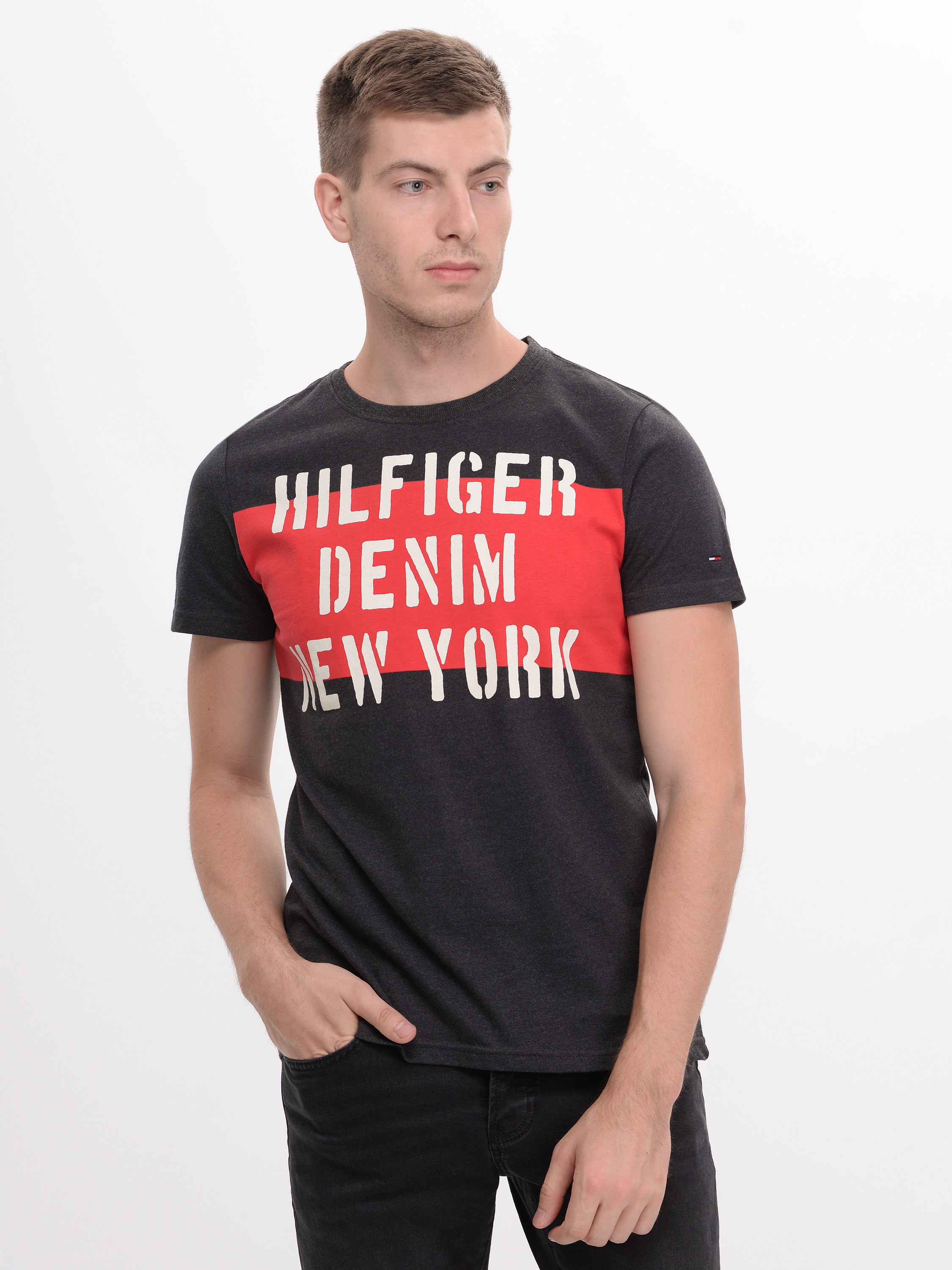 

Футболка Tommy Hilfiger 9039.1  (44) Темно-серая, Футболка Tommy Hilfiger 9039.1 S (44) Темно-серая