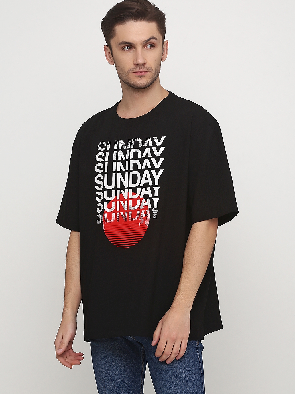 

Футболка H&M 65670992  Черная с принтом, Футболка H&M 65670992 S Черная с принтом