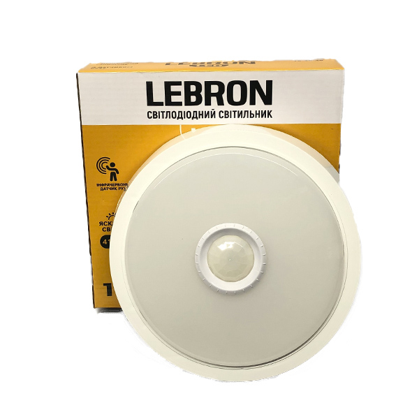 

Светильник LED круглый накладной LEBRON L-WLR-S, 15W LED, 1300Lm, 4100К, д.руху (4645)