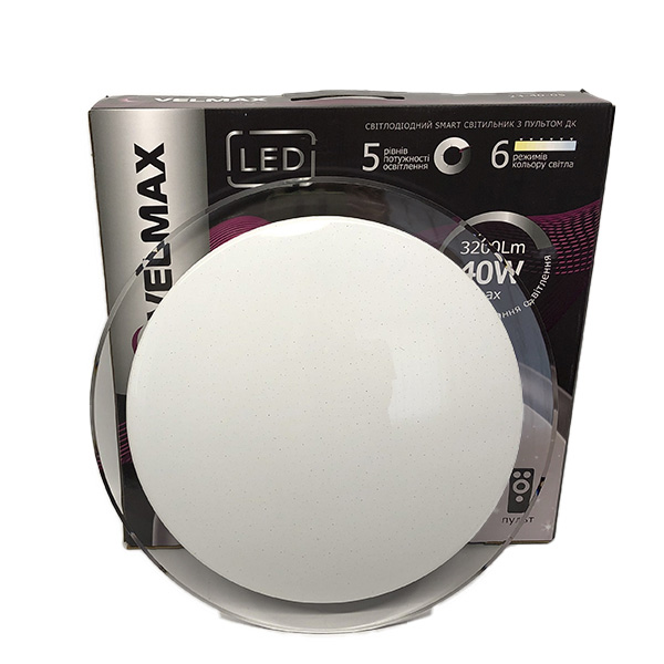 

LED Светильник На Потолок VELMAX V-CL-Galaxy, 40W, Smart, 3200Lm, 3000К-6500К (4656)