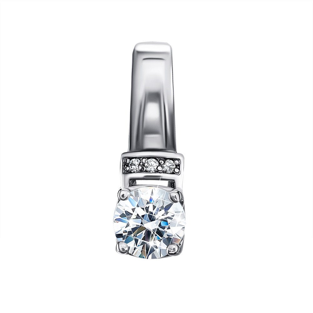 

Серебряный кулон с цирконием Swarovski 000122162