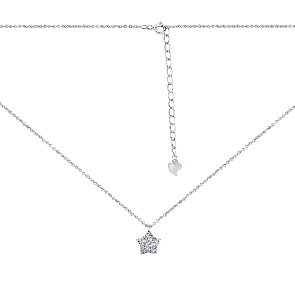 

Серебряное колье с фианитами 000133087 45 размера