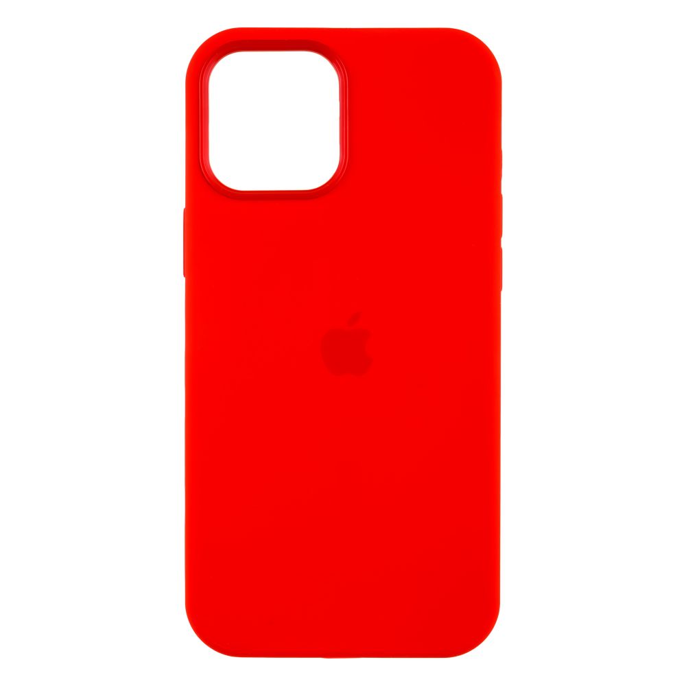 

Чехол-накладка MagSafe Silicone Case Full Size для Apple Iphone 12 Pro Max Red