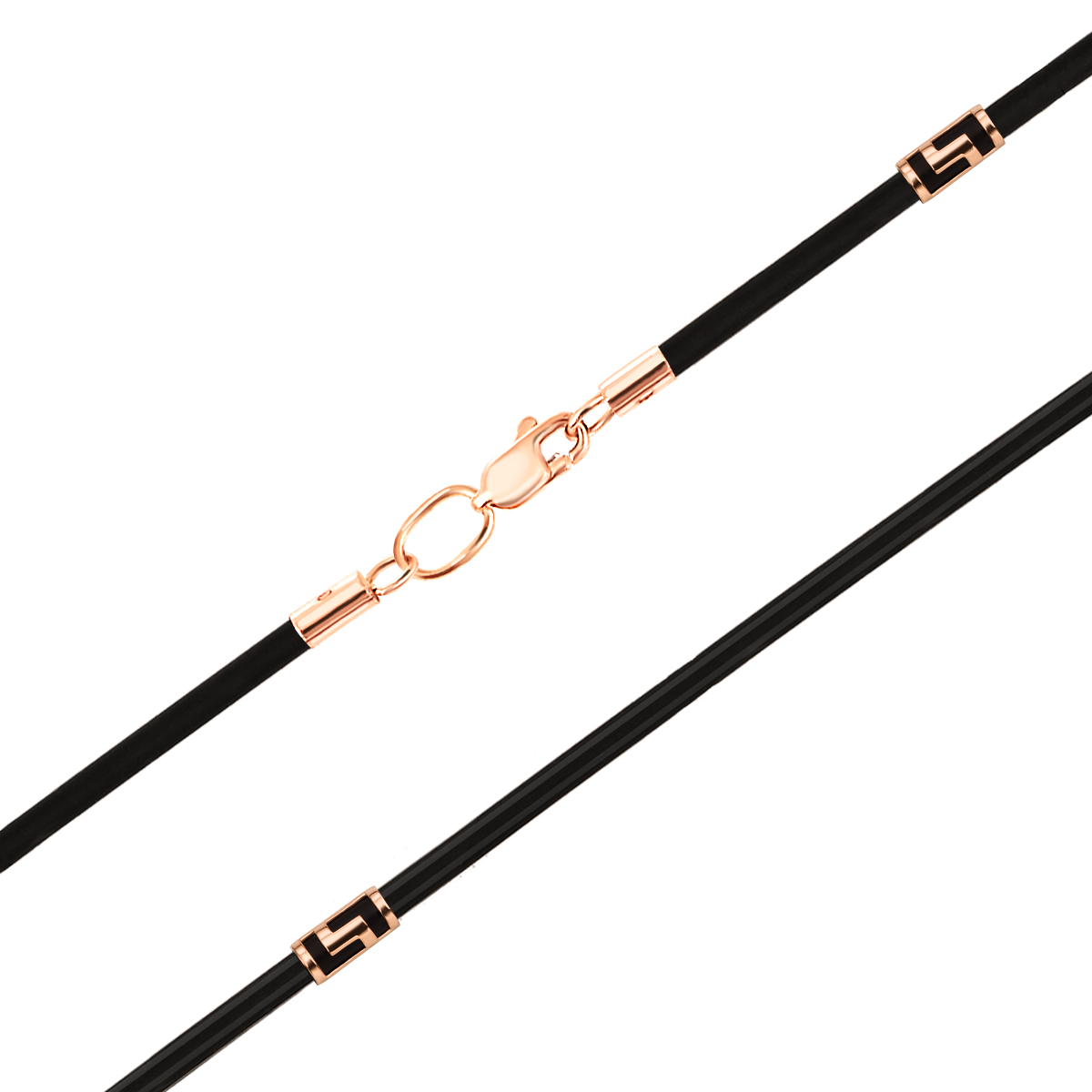 

Шнурок из каучука и красного золота 000103590 50 размера