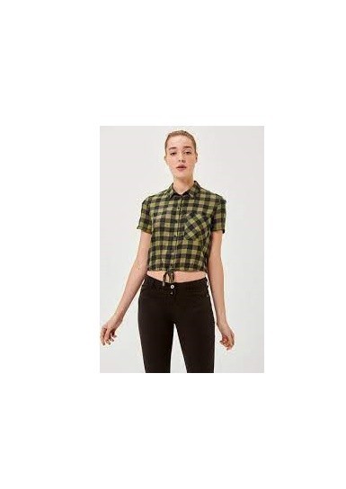 

Рубашка Bershka М хаки 4820227781085