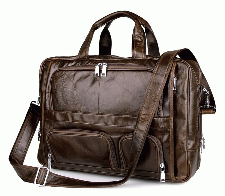 

Сумка кожаная мужская Buffalo Bags 44,5х31х14 см Коричневый