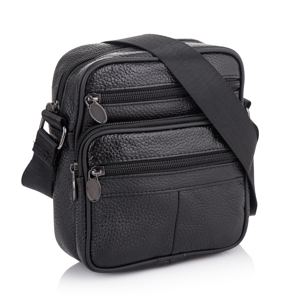 

Сумка кожаная мужская Buffalo Bags 17,5х19х5 см Черный