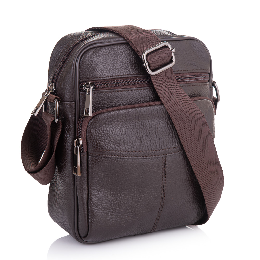 

Сумка кожаная мужская Buffalo Bags 18,5х22,5х6 см Коричневый