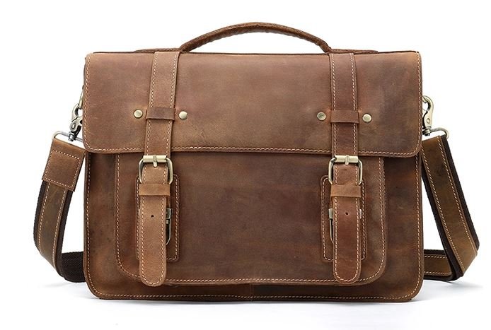 

Сумка кожаная мужская Vintage 33,5х26,5х7,5 см Рыжий