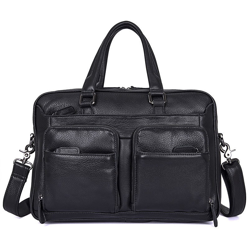 

Кожаный портфель мужской Buffalo Bags 40х29х11,5 см Черный