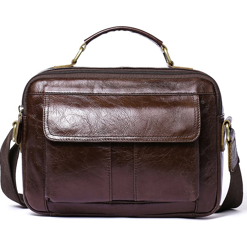 

Сумка кожаная мужская Vintage 30х21,5х7 см Коричневый
