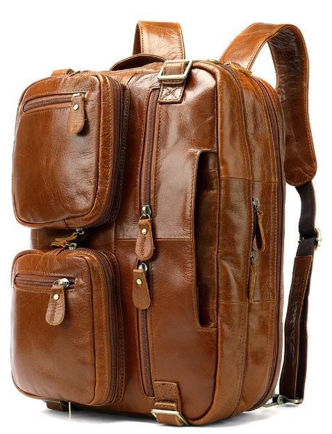 

Сумка кожаная мужская Vintage 40,5х30,5х5,5 см Коричневый