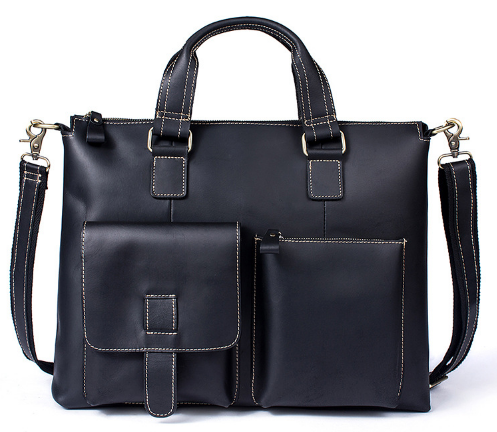 

Кожаный портфель мужской Buffalo Bags 42х34х10 см Черный