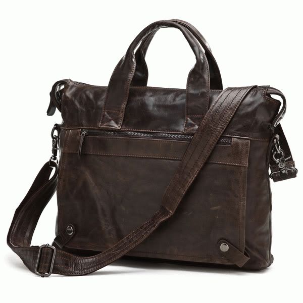 

Сумка кожаная мужская Buffalo Bags 39,5х30,5х7,5 см Коричневый