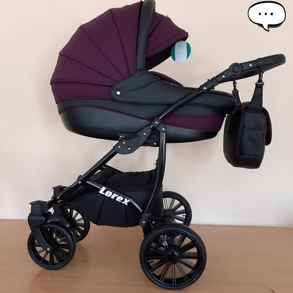 

Детская коляска 2в1 Baby Pram Lorex Purple