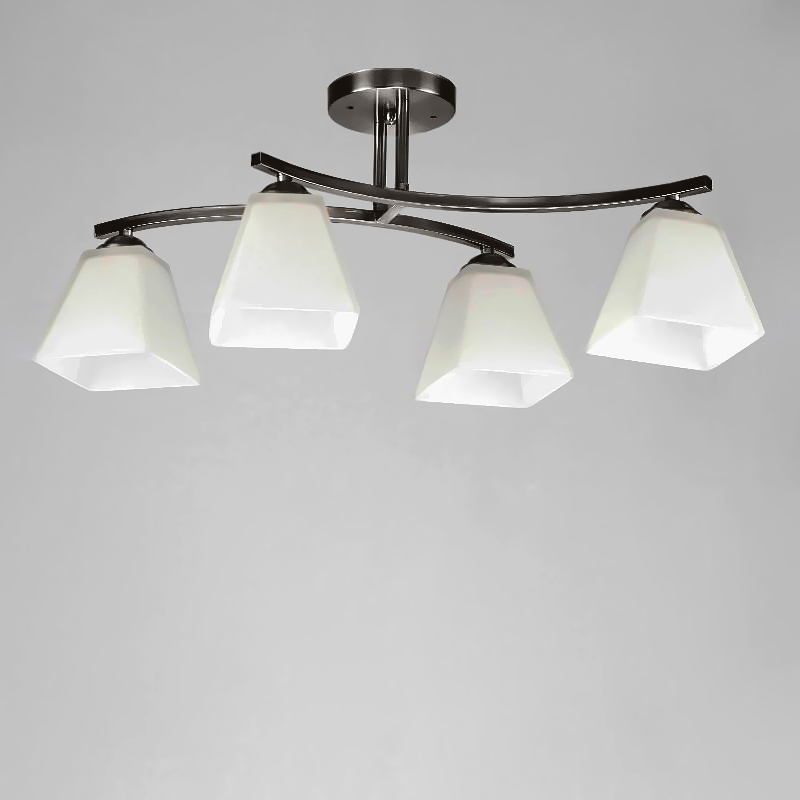 

Люстра стельова Light House NM-14675/4 ZZH+WT чорний хром