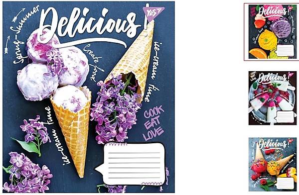 

Тетрадь А5 60 листов, в клетку Delicious (10 шт. в упак микс видов) YES (765557)